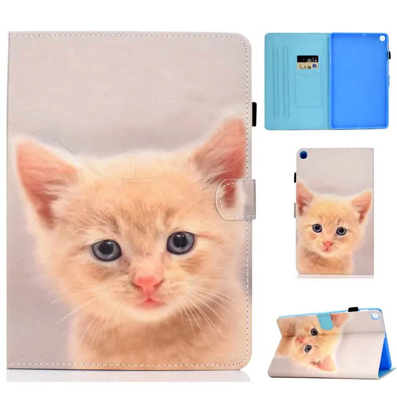 Case Кожаный чехол с откидной крышкой для Samsung Galaxy Tab A 10,1 SM-T510 SM-T515 T510 T515, чехол для планшета Tab A 10,1 '' - Цвет: Case