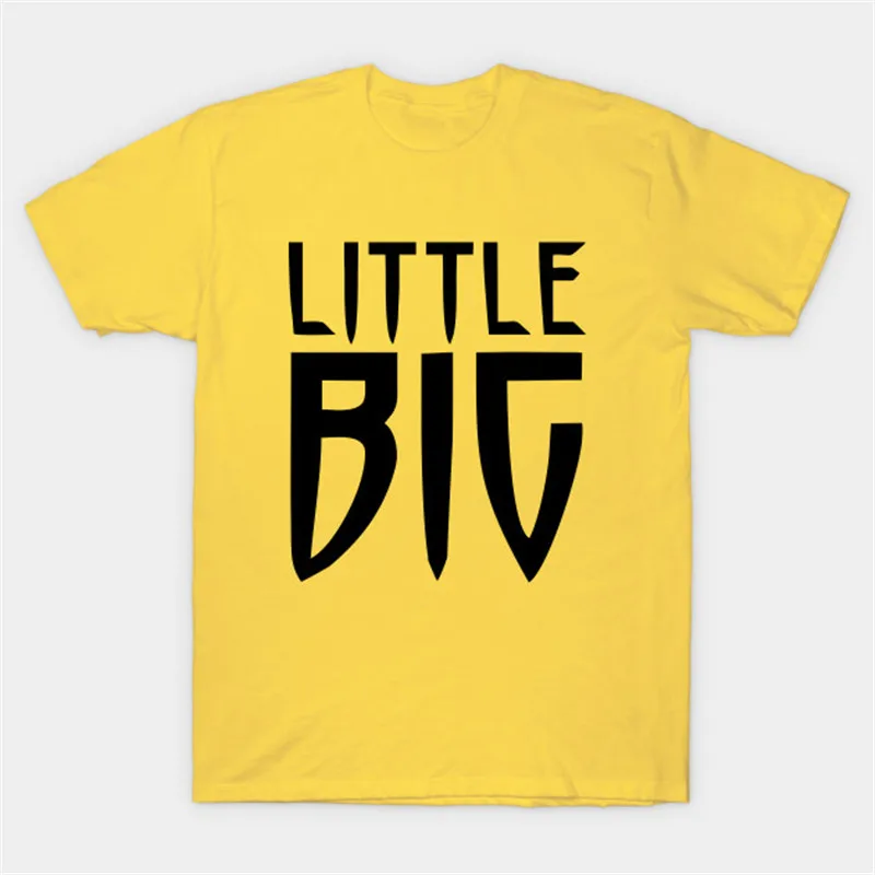 Футболка с надписью Little Big русская футболка в стиле панк-поп для фанатов