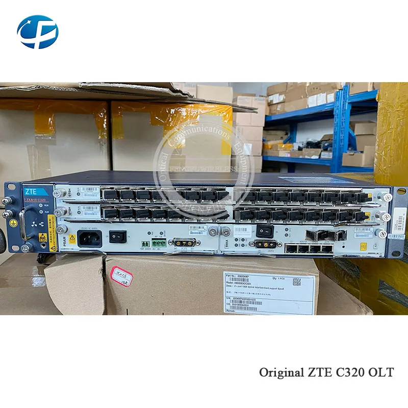 Фото ZTE 32 порта 10G OLT C + Gpon C320 Olt 1 * SMXA/3 PRAM (110V 220V) 2 GTGH 16PONt Board Olt|Детали устройств связи| |
