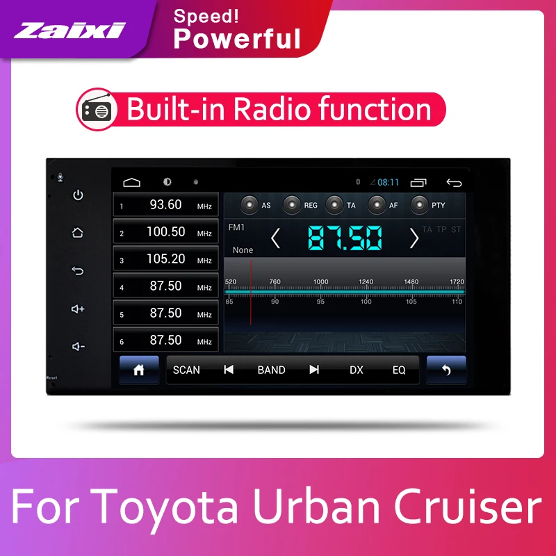 ZaiXi автомобильная система Android 1080P IPS ЖК экран для Toyota Urban Cruiser 2007 ~ 2016 автомобильный