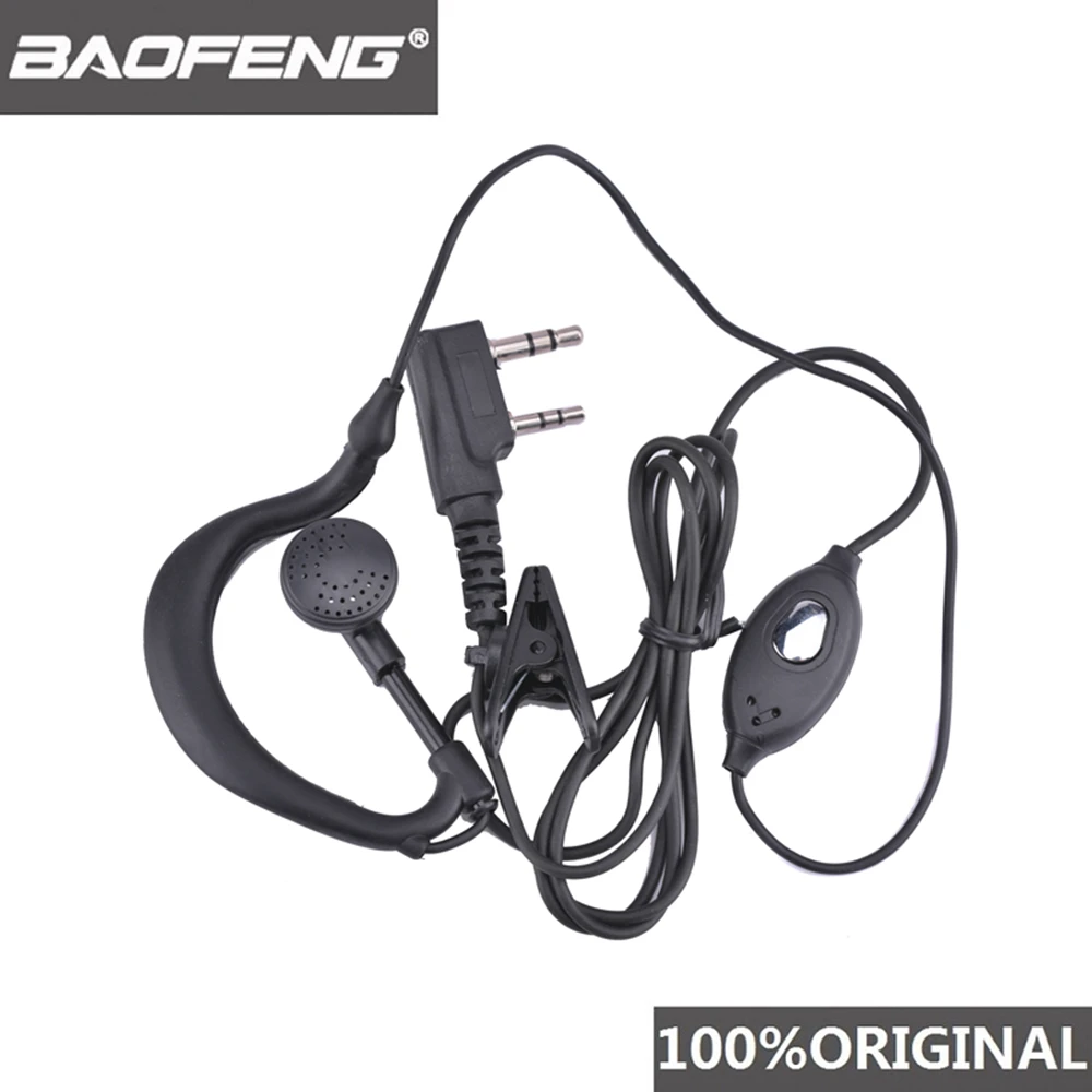 100% Оригинал Baofeng UV 5R гарнитуры двусторонней радиосвязи Наушники рации Woki токи