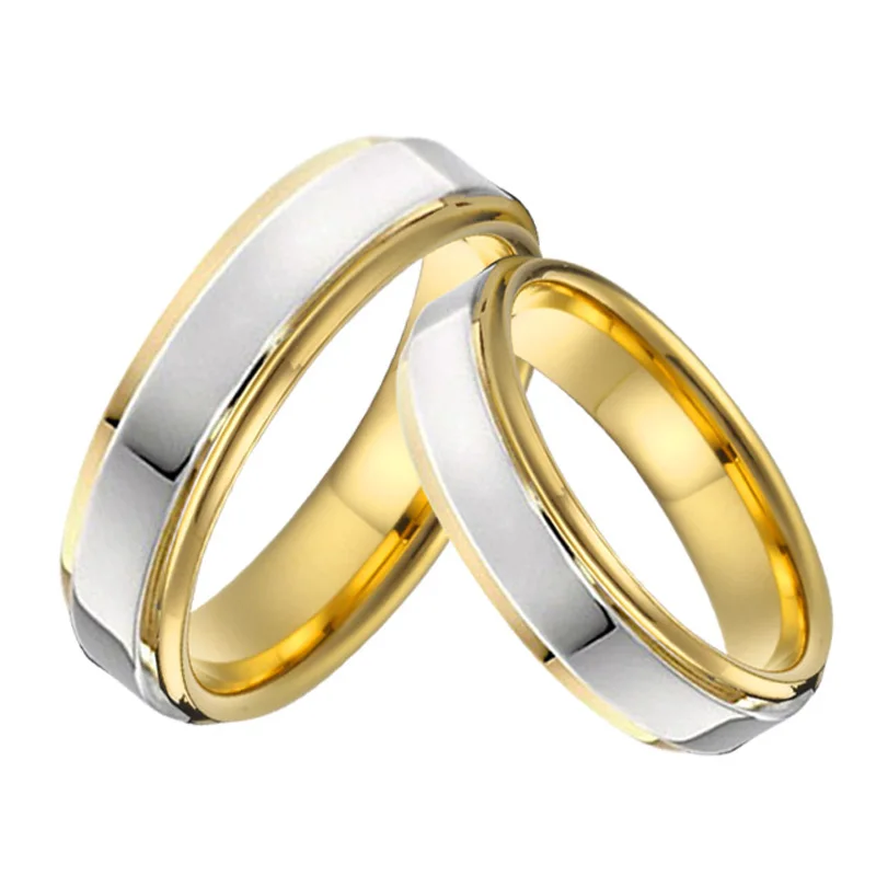 Обручальные кольца для мужчин и женщин ювелирные изделия из титана влюбленных