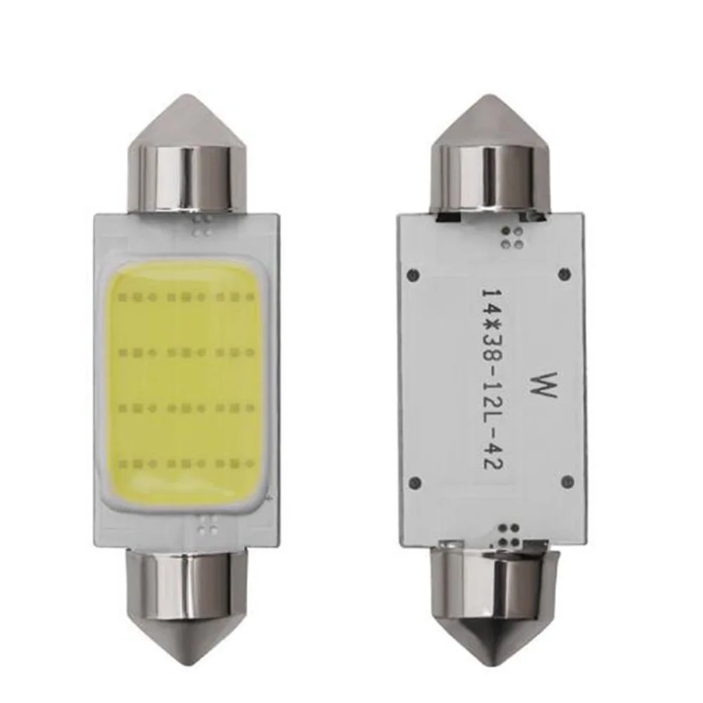

Led Cob 36 мм 39 мм 41 мм белые лампы для автомобилей номерного знака интерьерсветильник ПА для чтения фестон 36-41 мм