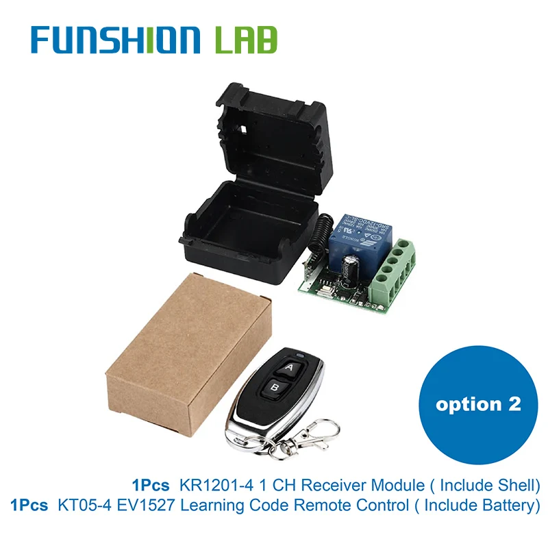 FUNSHION 433 МГц универсальный беспроводной пульт дистанционного управления