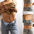 Цепочка для живота Tocona в богемном стиле Женская, цветной бисер, соблазнительный жемчуг, камень, луна, регулируемая цепочка для тела, ювелирные аксессуары