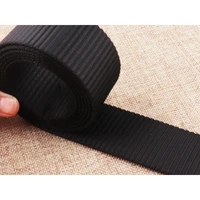 black 38mm nylon webbing strap tote handle dog collar belting bag webbing upholstery pet collars leash