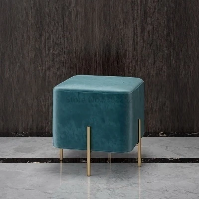 

Northern Europe Wrought Iron Shoes Stool Household A Living Room Light Luxurious Stool Mini- Concise The Door Shoes Small Stool