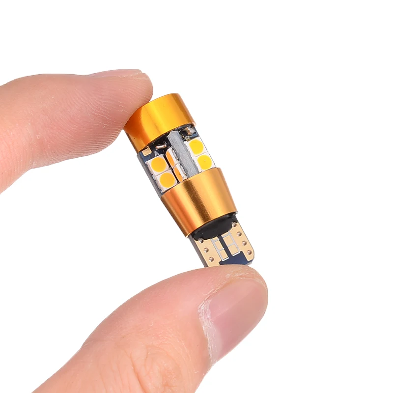 Автомобильный светильник источника Светы 2 шт./компл. T10 168 194 2825 W5W 19LED Янтарный