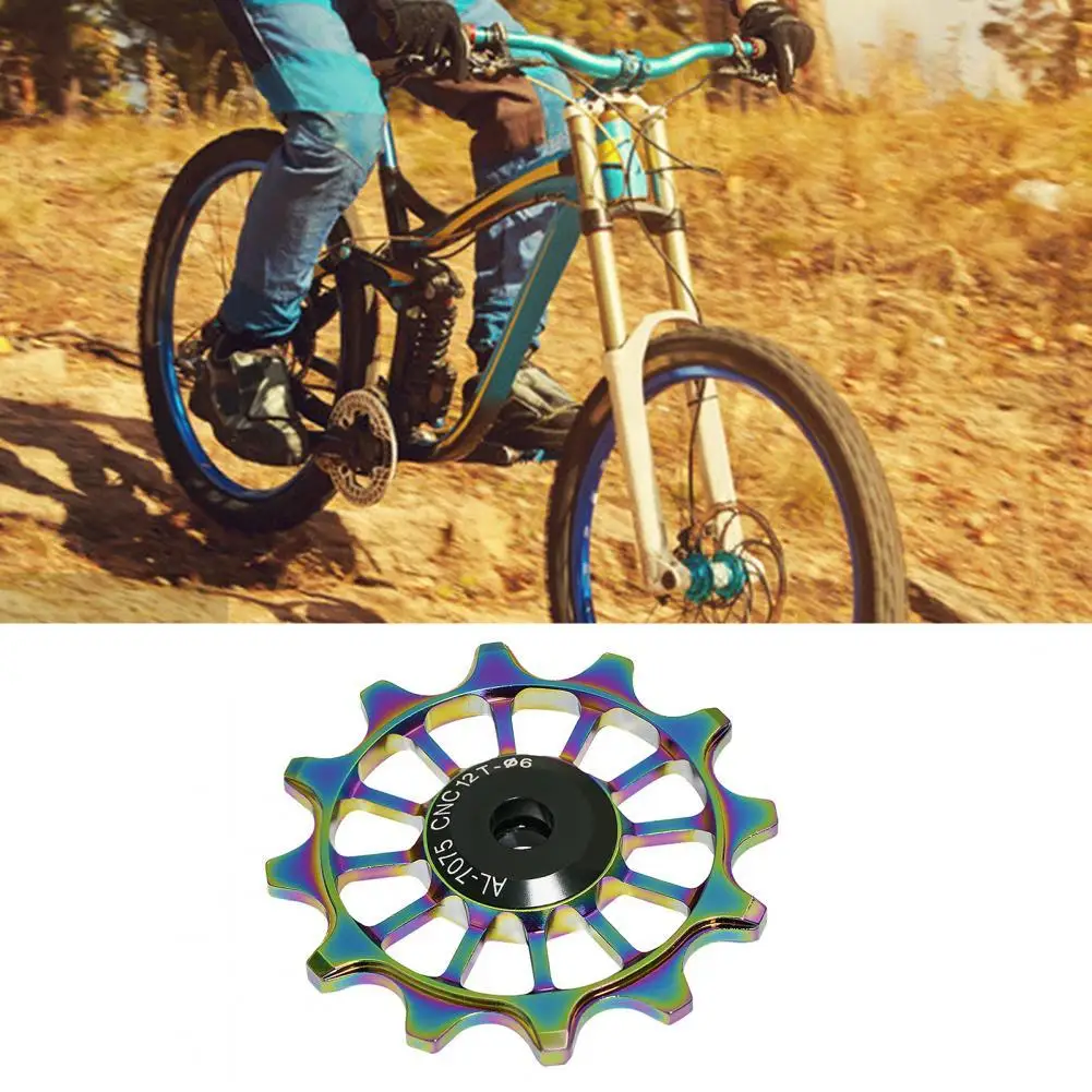 

Mountain Bike Aluminum Alloy 12T Rear Derailleur Guide Wheel Cycling Accessory