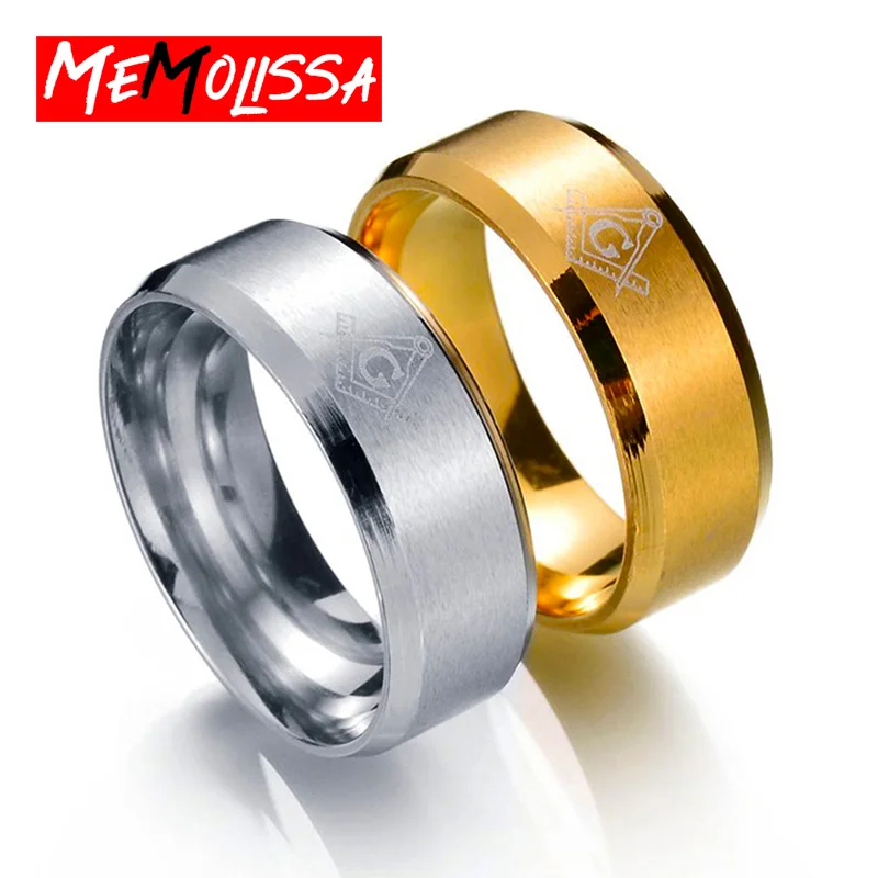 MeMolissa 316L Нержавеющая сталь Для мужчин кольцо Бесплатная масон Масонство