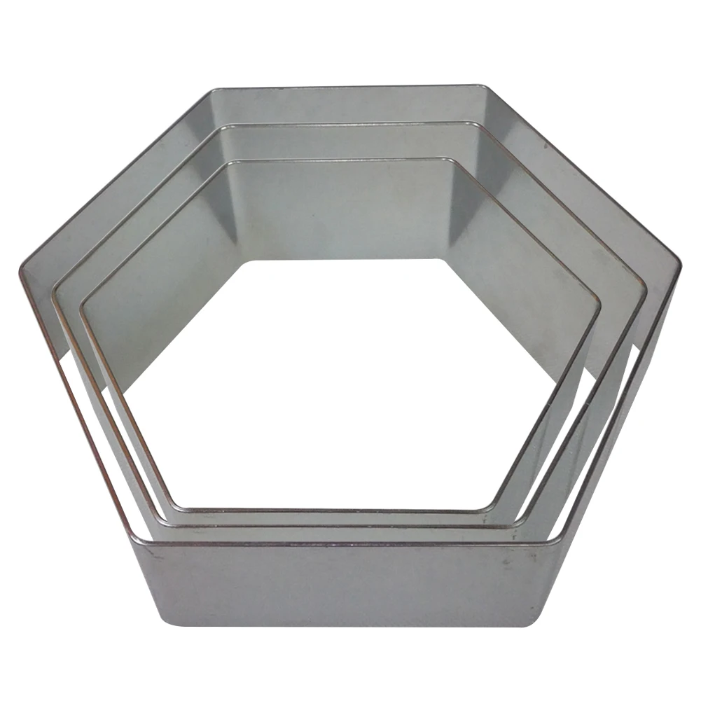 Фондант на день рождения шестигранный DIY нержавеющая сталь торт плесень вечерние