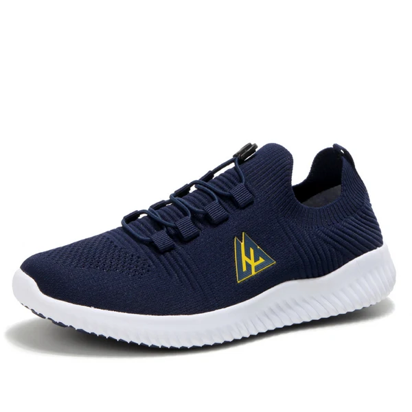 8802 Navy Blue Мужские и женские модные спортивные кроссовки для бега; пара дышащих кроссовок без шнуровки; удобная прогулочная обувь; Студенческая спортивная обувь - Цвет: 8802 Navy Blue