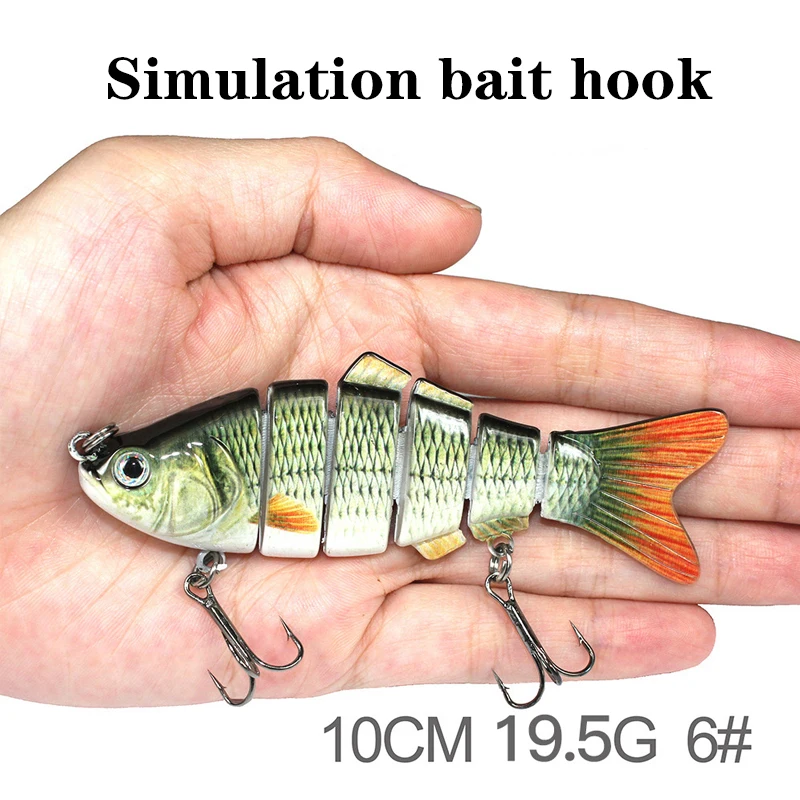 1 uds/invierno pesca Bionic мульти секцион nadar duro bait10 см/15 5 г искусственный воблер giratorio