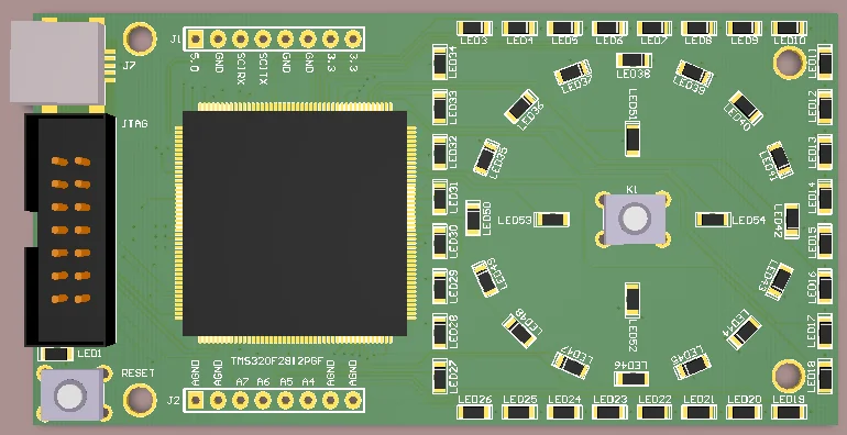 ДЛЯ TI TMS320F2812DSP макетная плата системная основная DIY печатная веселый светодиодный