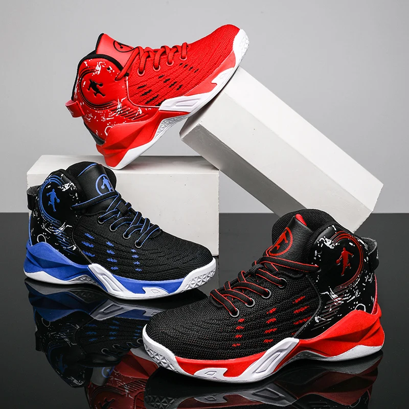 

Boys Brand Basketball Shoes for Kids Sneakers Thick Sole Non-slip Children Sports Shoes Child Boy Jordan Shoes Basket Enfant
