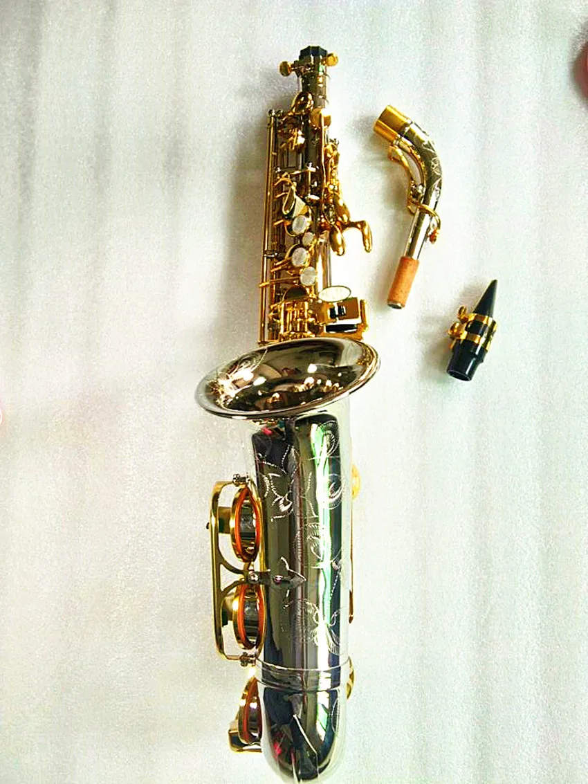 Новый альт саксофон W037 с никелированным золотым покрытием Супер