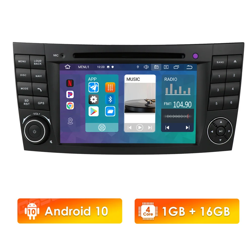 Android 10 IPS автомобильный DVD GPS мультимедийный плеер для Mercedes Benz E G CLK CLS Class W211 W463 W209 W219
