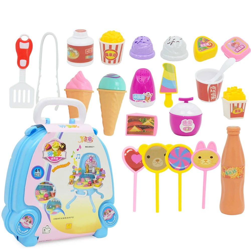 

Pretend Play Game Toys Set Cartoon DIY Simulation Ice Cream Machine Toys