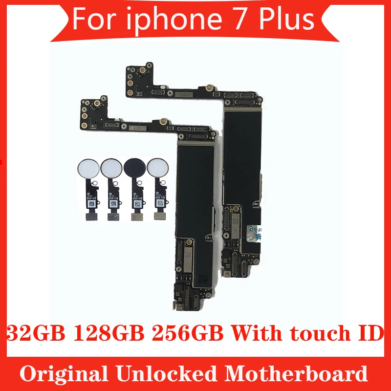 

For iphone 7p 7 plus motherboard with /without touch ID clean icloud unlocked mainboard for iphone 7plus with full chips