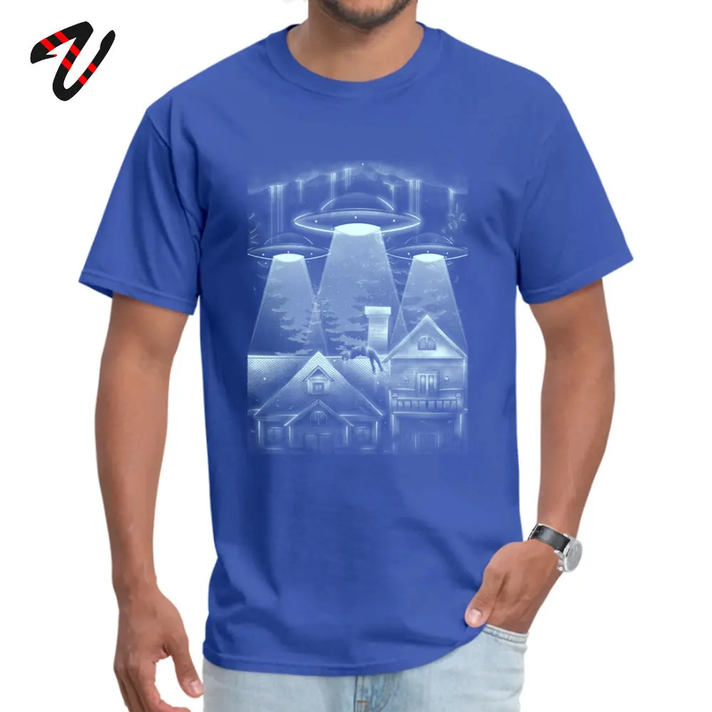 Похищение! Потрясающая Мужская футболка Новое поступление футболки топы с НЛО