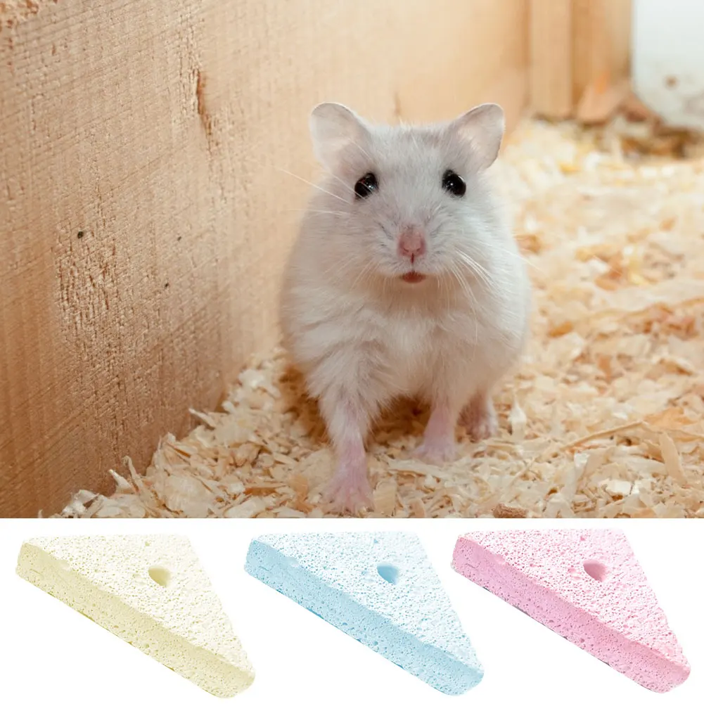 

Natural Lava Hamster Grinding Teeth Stone Small Animal Teeth Grinding Block Rabbit Gerbil Chew Toy Random Color Pets Supplies
