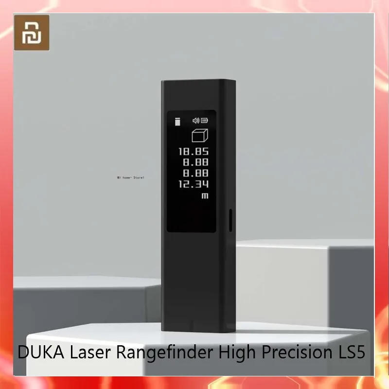 

Mijia DUKA Laser Rangefinder High Precision LS5 Touch Screen Version Minimum Interaction Docking Station 40m High Precision