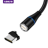 lokfo magnetic cable fast charging type c magnet phone charger cord for iphone 12 11 pro x xr xs max xiaomi samsung