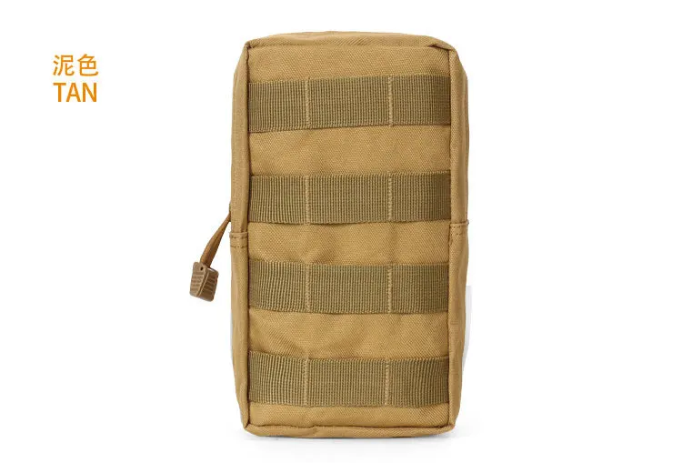 TAN Сумка Molle Camo, Военная Тактическая Сумка Molle, сумка для первой помощи, сумка для мелочей, сумка для охоты на открытом воздухе, сумка для военных аксессуаров, чехол - Цвет: TAN
