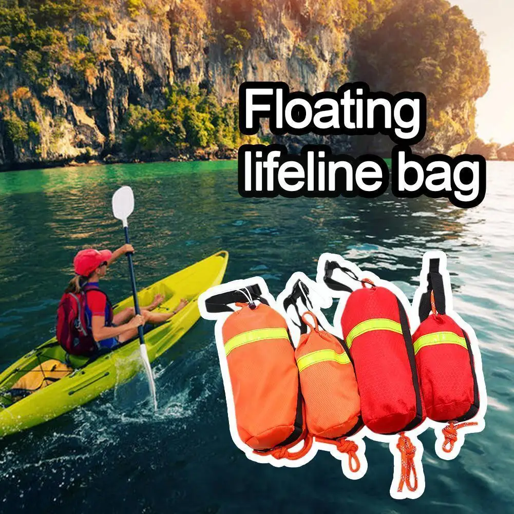 

Portable Rescue Line package Reflective Water Floating Line Bag Rafting Rope Boating Throw Water Rescue Life Sports Kayakin H5Q9
