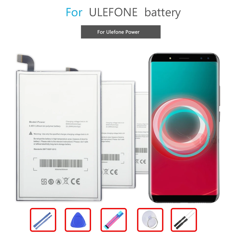 

Аккумулятор 6050 мАч для смартфона Ulefone Power