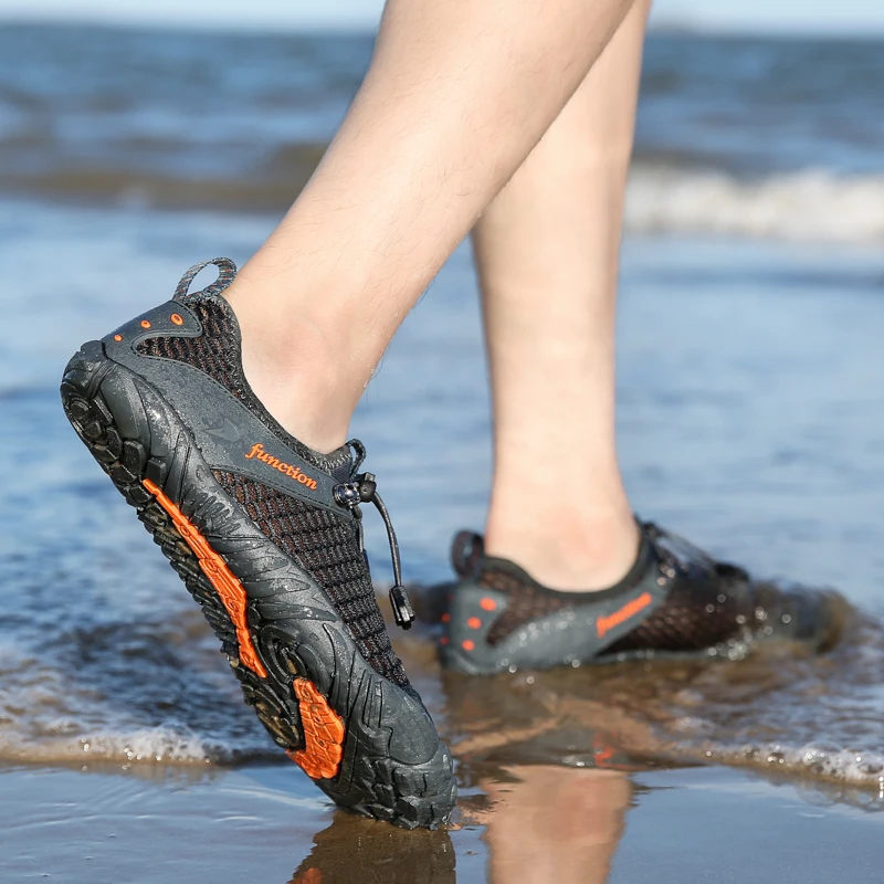 Breathable Quick Dry Sneakers  Unisex Mesh Aqua Shoes Men Summer Water Shoes Comfortable Non-slip Outdoor Climbing Hiking Shoes