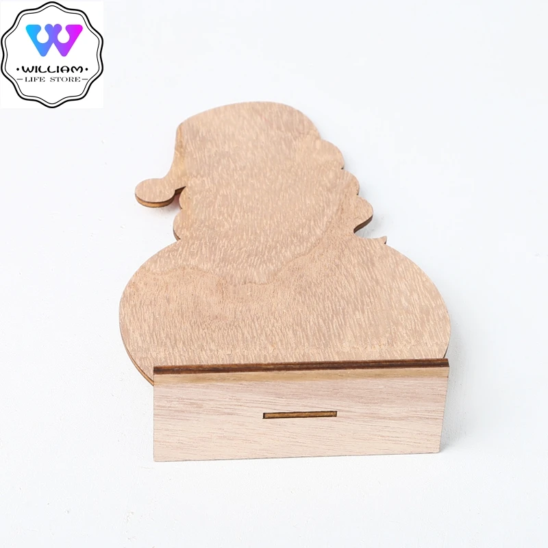 2020 1 Набор деревянные настольные Санта Клаус рождественские центральные мини