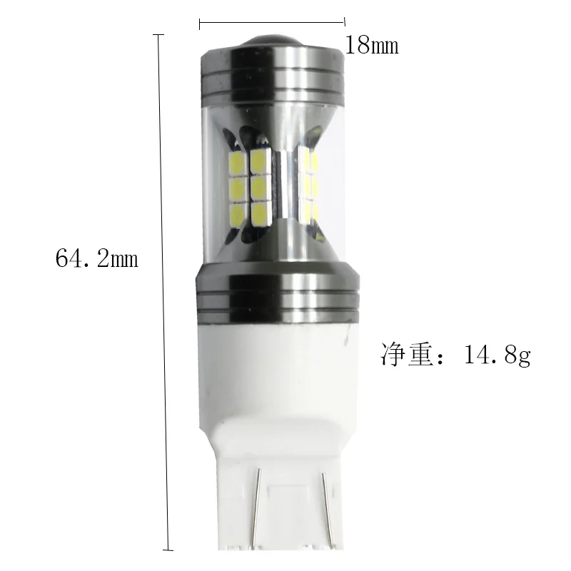 Светодиодный стоп-сигнал 2 шт. 1500Lm T20 W21W светодиодный W21/5W WY21W 7440 7443 12V | Автомобили и
