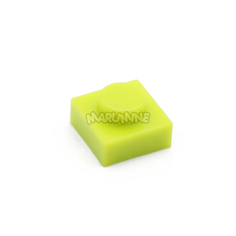 MARUMINE 500 шт. 1x1 кирпичи пластина 3D строительные блоки Пиксели картина детей развивающие обучающие игрушки - Цвет: Светло-зеленый