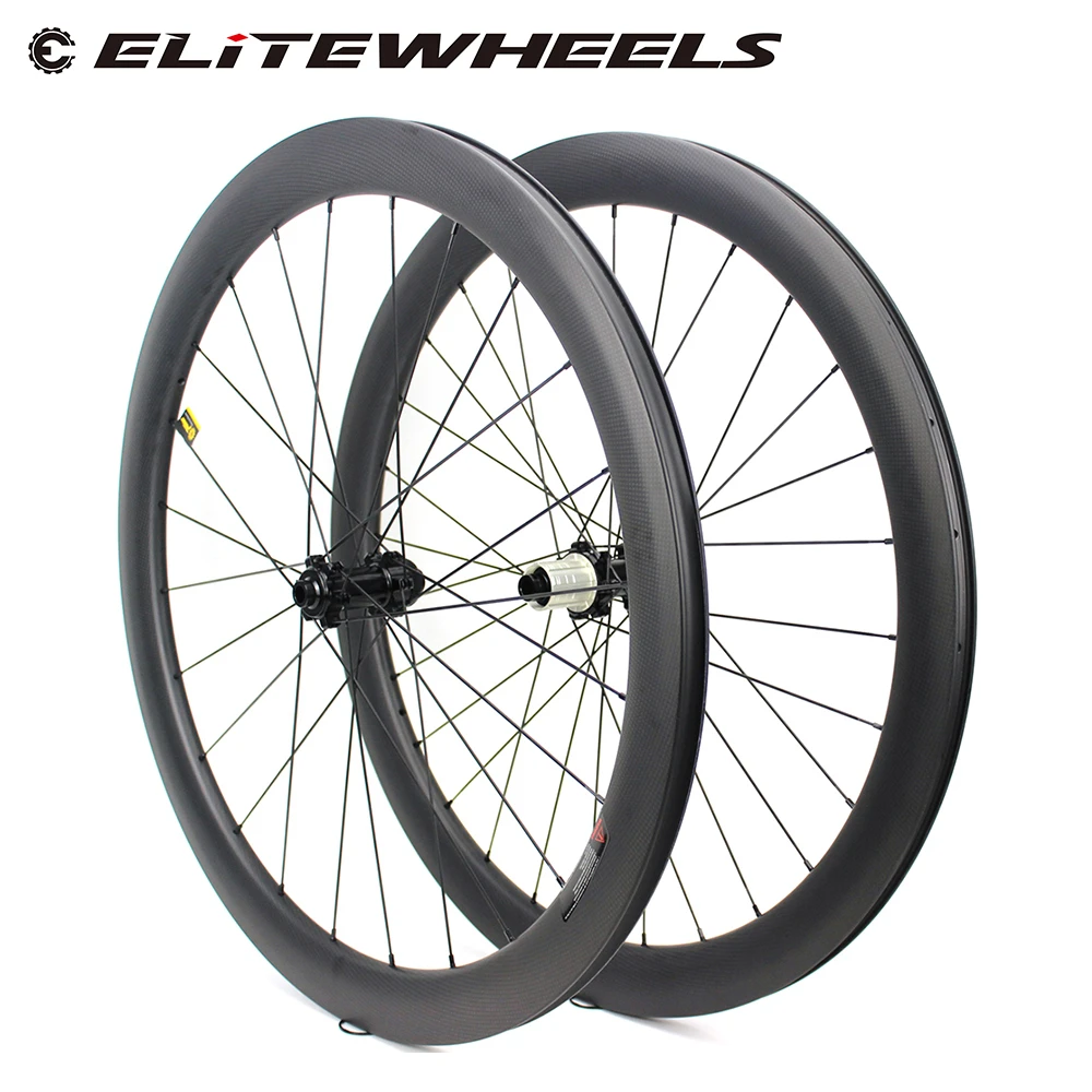 ELITEWHEELS 700c дорожный диск велосипед Углеродные колеса Powerway CT31 Центральный замок