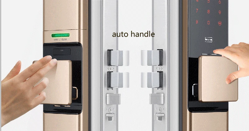 SAMSUNG отпечатков пальцев цифровой дверной замок с Wi-Fi IoT Keyless SHP-DR717/719 большой Moritse
