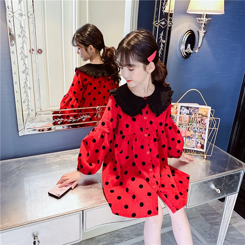 Новинка осени 2019 весенние модные детские платья для девочек платье принцессы с