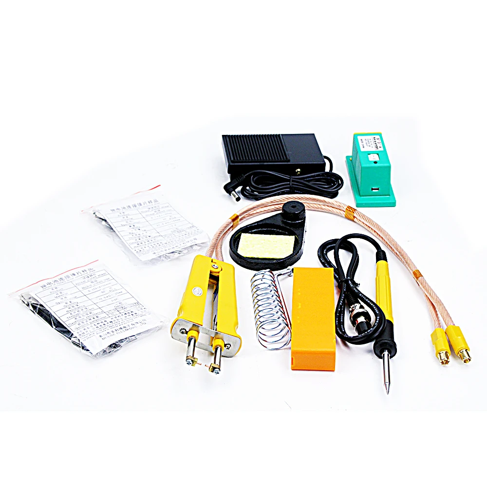 Аккумуляторный точечный сварочный аппарат 70B Sunkko709ad + 4 в 1 709AD металлический