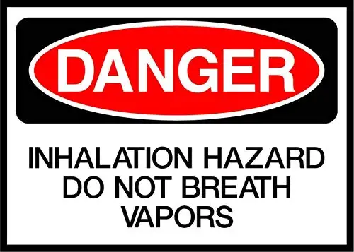 

Bar Metal Room Office Bedroom Funny Tin Road Sign 8X12 Inhalation Hazard Do Not Breath Vapors Danger,Garage Man Cave Sign Decor