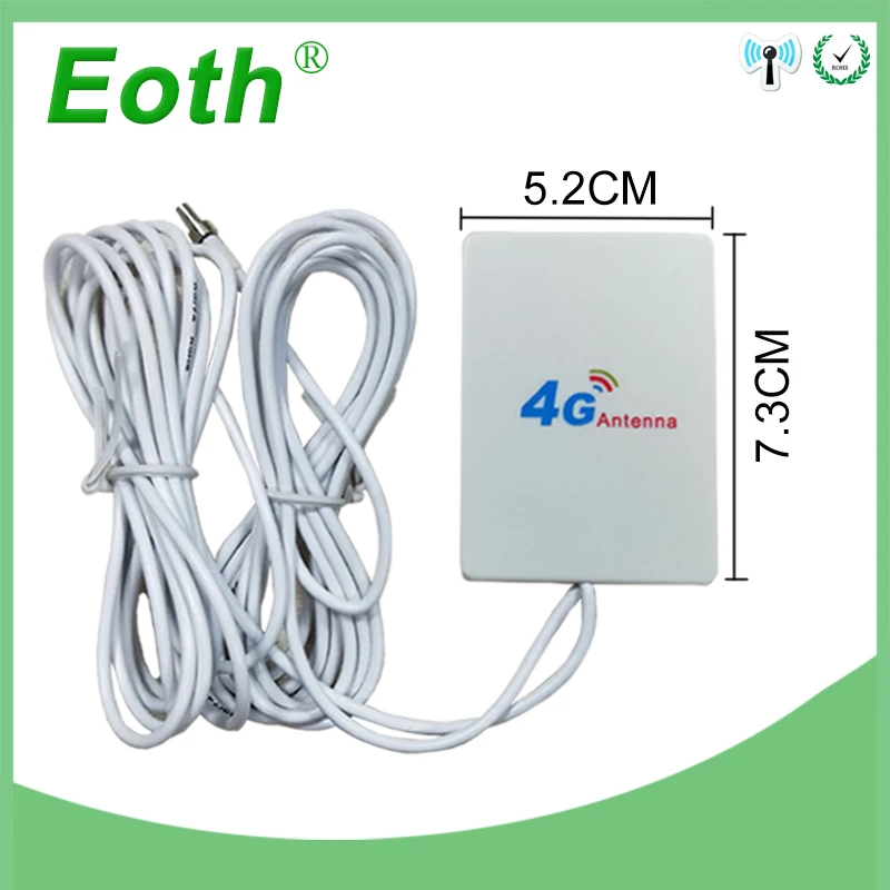 Eoth внешняя антенна с штекером CRC9 2 м для маршрутизатора Huawei 3G 4G LTE|Антенны связи| |