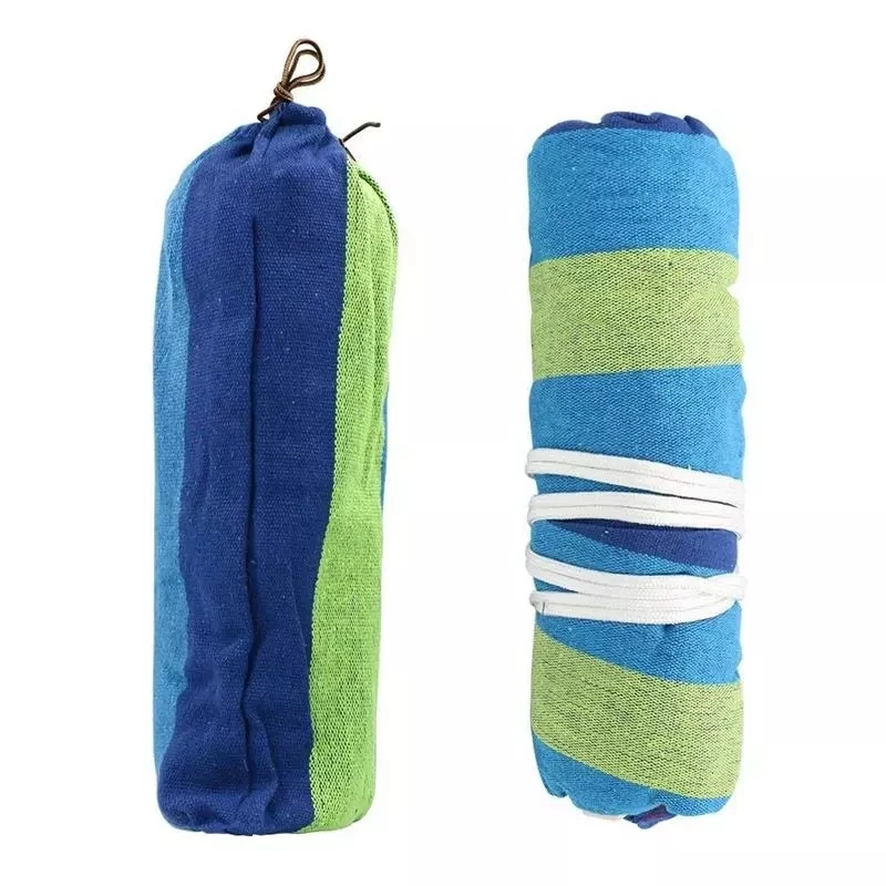 

Double Wide Thick Canvas Hammock Portable Hammock Outdoor Outdoor Camping Garden Swing Hanging Chair Hammock Blue Red