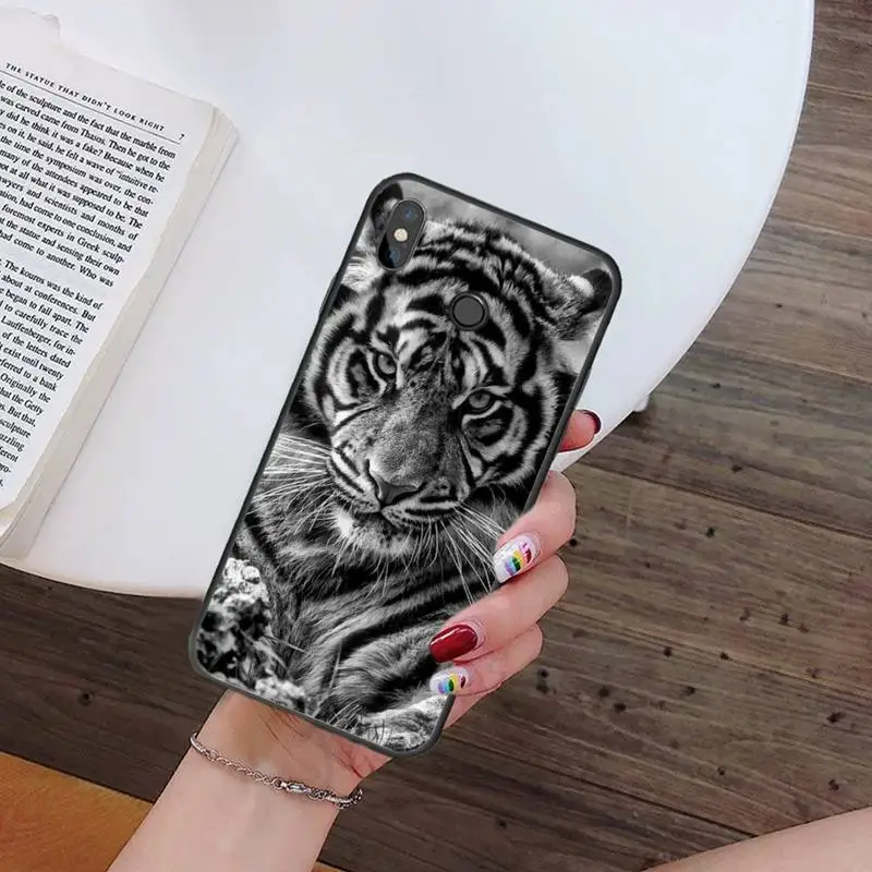 

Fashion Tiger Leopard horror animal high quality Phone Case cover For Xiaomi Redmi note 7 8 9 t k30 max3 9 s 10 pro lite
