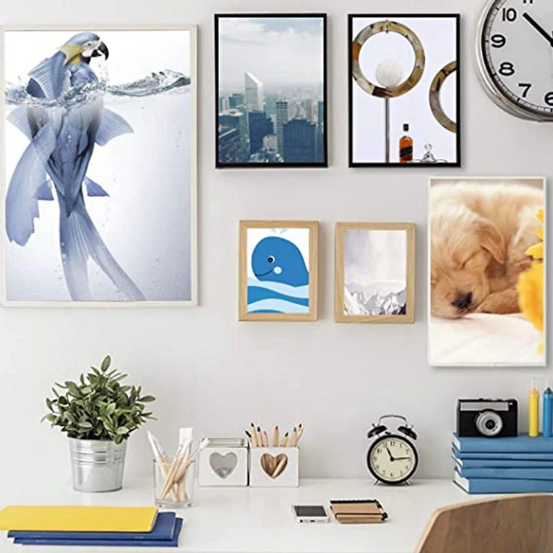 

230 Pcs Picture Hooks for Hard Walls Picture Hanging Hooks & 2 Pcs Creative Drawer Storage Box