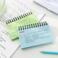 simple tear off book 50 sheets multi line color paper coil notebook portable notes memo for learning office school diary a6888