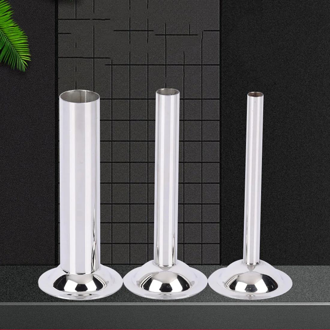 3PCS 8# Stainless Steel Sausage Stuffer Filling Hoppers Funnel Tubes Nozzles Meat &amp Poultry Tools Parts | Дом и сад