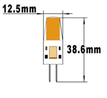 Диммируемая Светодиодная лампа G4 1508COB SMD для мотоцикла сменный галогенный