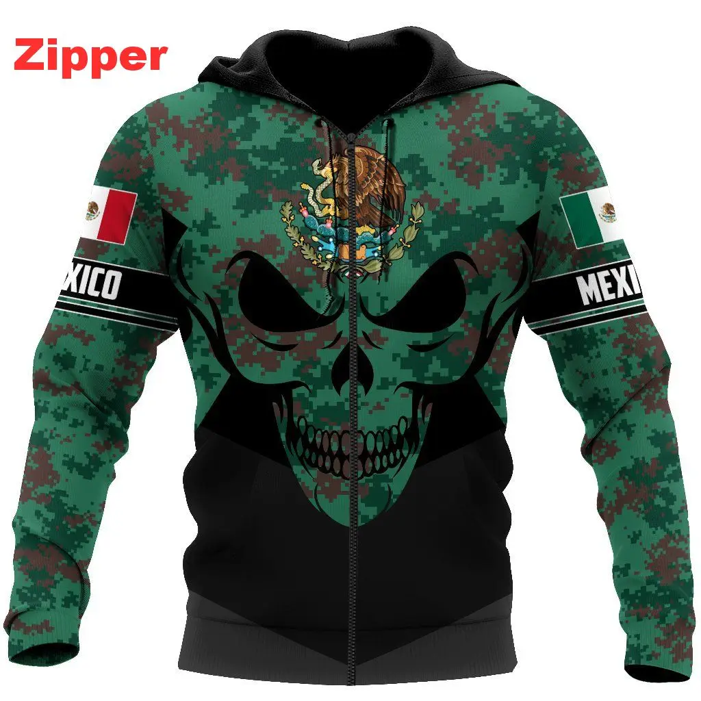 Мексиканское армейское пальто Повседневная Толстовка весенний пуловер унисекс