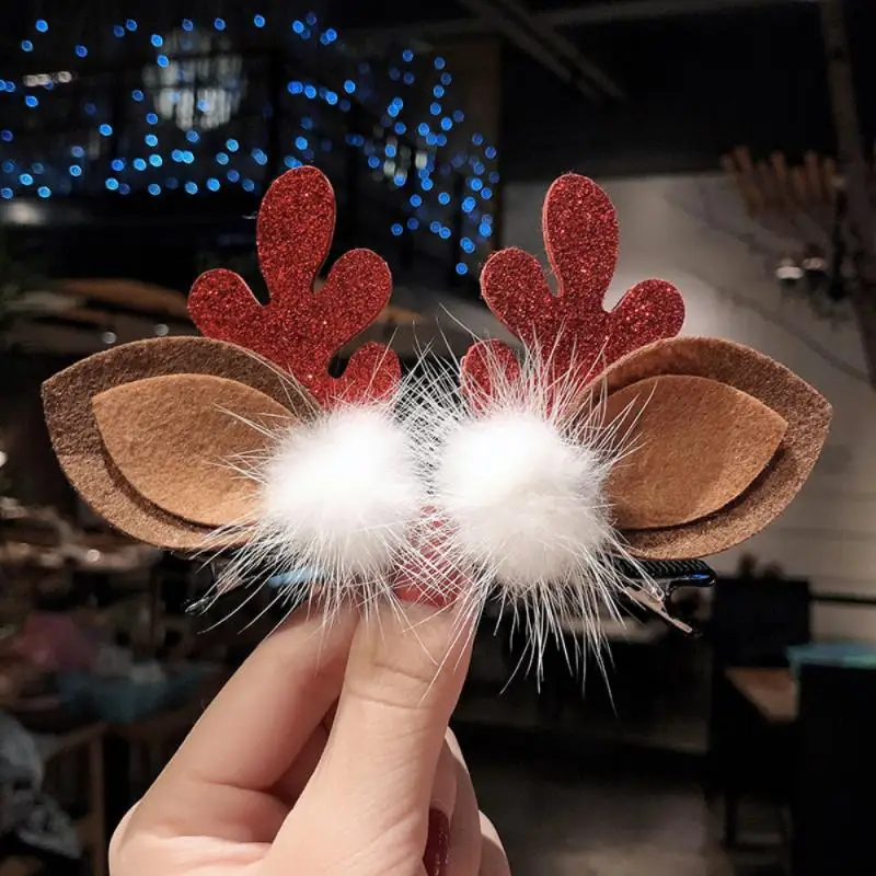 

4Types Christmas Hair Clip Christmas Antlers Hair Band Baby Hairpins Headwear Baby Girl Hair Accessories Bebes Accesorios