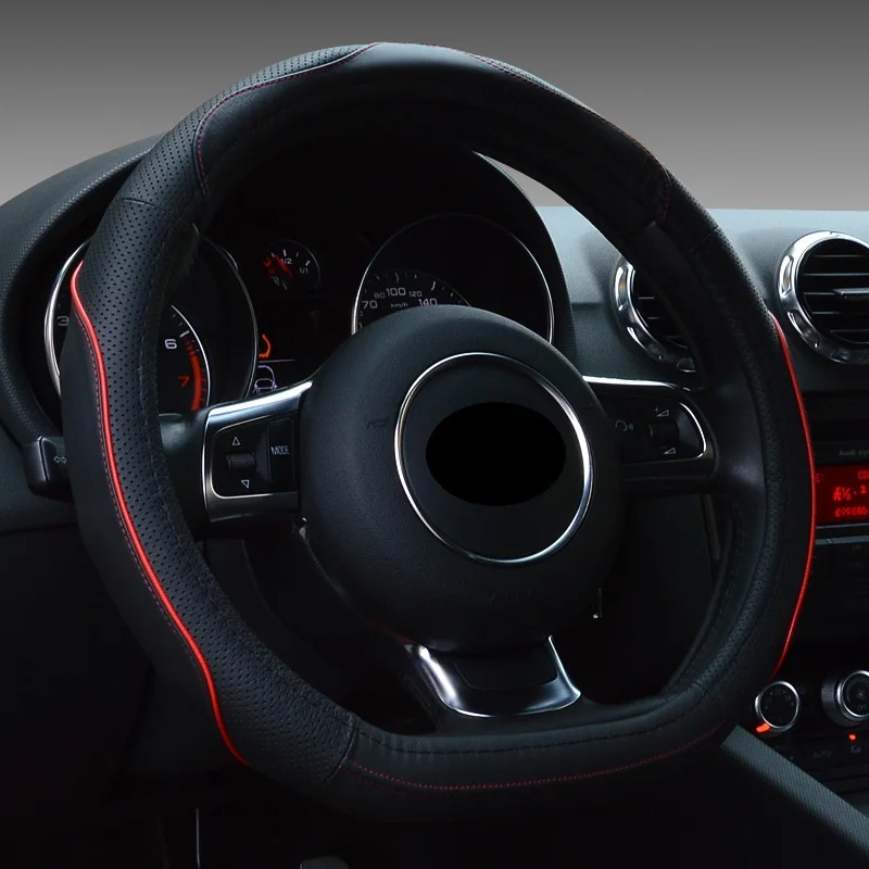 Чехол на руль для автомобиля натуральная кожа чехол набор D формы плоская подошва