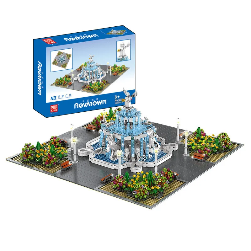 

MOULD KING City Street View Series Angel Square Architectural Model Puzzle Building Blocks Brick Toys 2960PCS Kids Gift Set